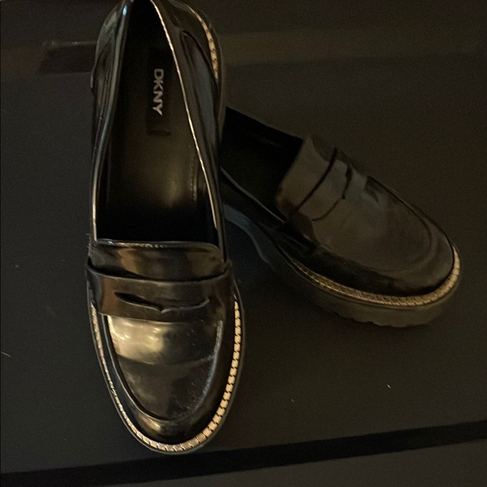 DKNY Black Loafers